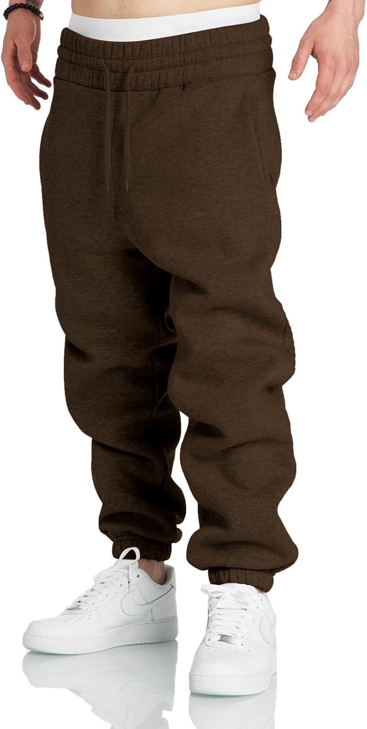 A WATERWANG Men's Sweatpants Casual Cotton Tapered Joggers Athletic Sweat Pants for Men Workout Running with Pockets - Image 6