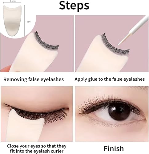 Miniatura 5 de Kit de herramientas aplicadoras de pestañas, herramienta cosmética auxiliar de pestañas postizas, soporte de aplicador de pestañas postizas, clips