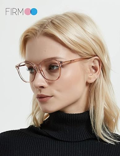 Miniatura 3 de Firmoo Lentes de bloqueo de luz azul para mujeres y hombres, lentes de luz azul, lentes de computadora rosas UV400 antirreflejos para pantallas