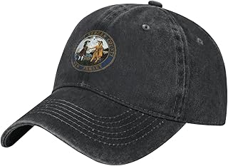 Bergen County Seal Baseball Cap for Men Women Hats Cotton Vintage Low Profile Golf Dad Hat