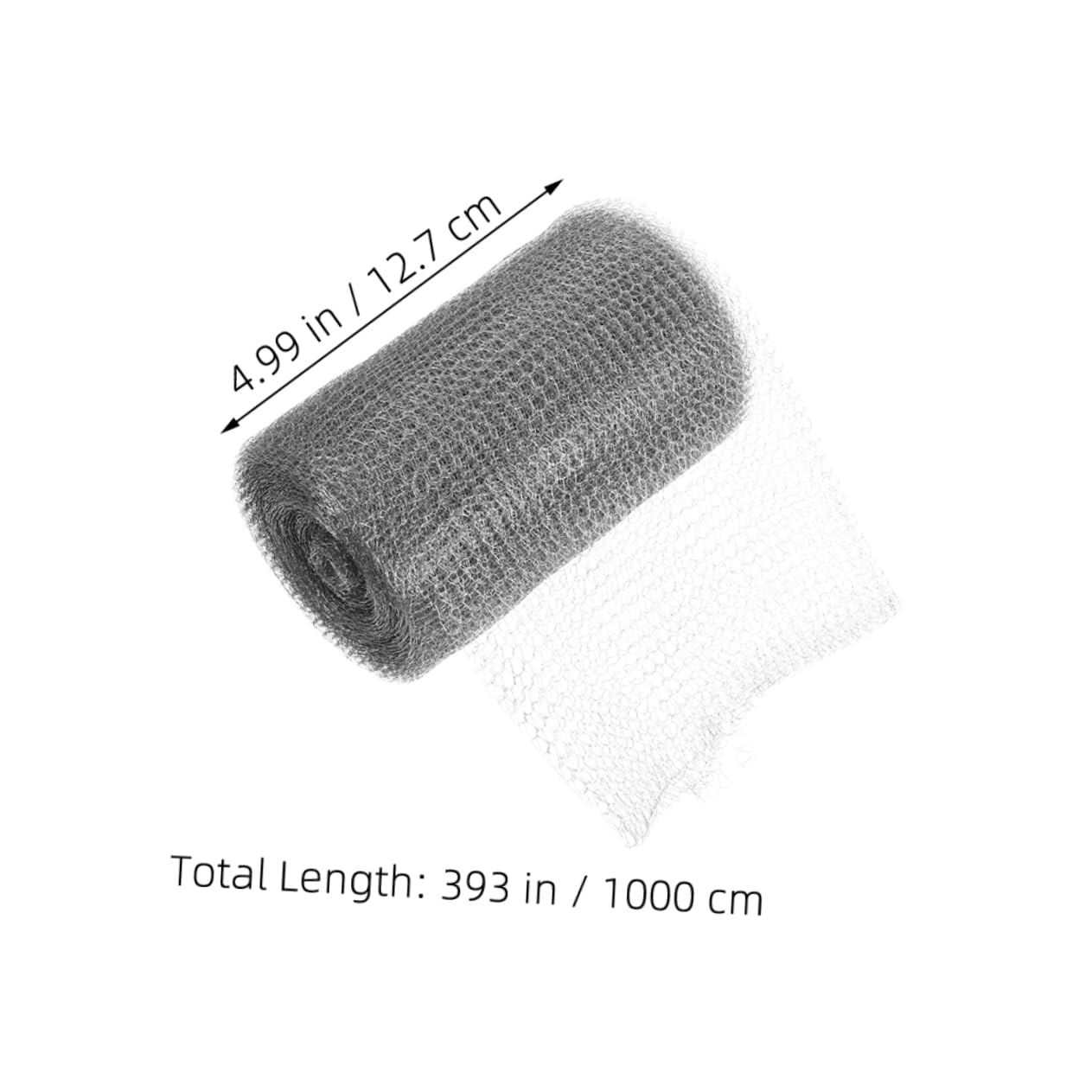 SOLUSTRE 1 Roll Stainless Steel Mesh Tinsel Wire Mesh Screen Mesh Mouse Mesh Air Brick Covers Stainless Mesh Universal Steel Mesh Wire Screen Mesh Filler for Hole Filler Mesh Wire Silver