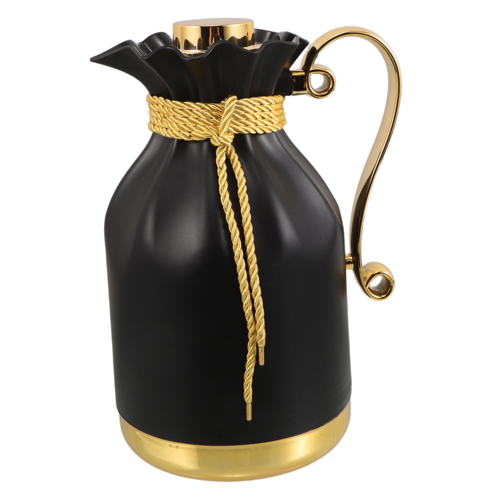 Cabilock Tea Carafe: 1l Large Capacity Thermal Coffee Carafe With Glass Liner - Hot Cold Drinks Insulated Teapot For Home Office Travel Outdoor