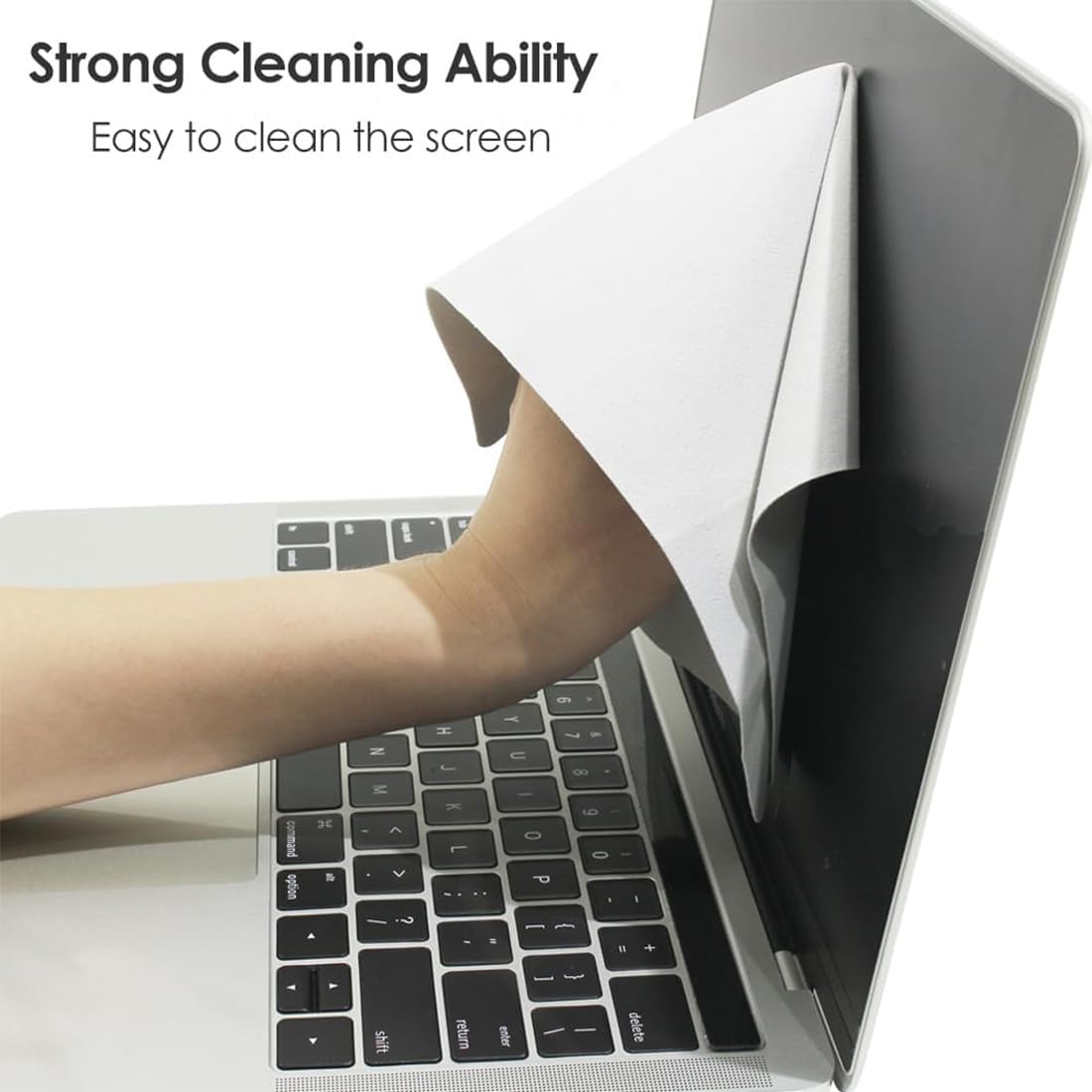 1 Pezzo 34 ×22,5 cm Schermo Tastiera Impressione Protezione Pellicola in Microfibra e Panno di Pulizia 15“ Compatibile con MacBook 15” MacBook Pro 16” e MacBook Air 15”