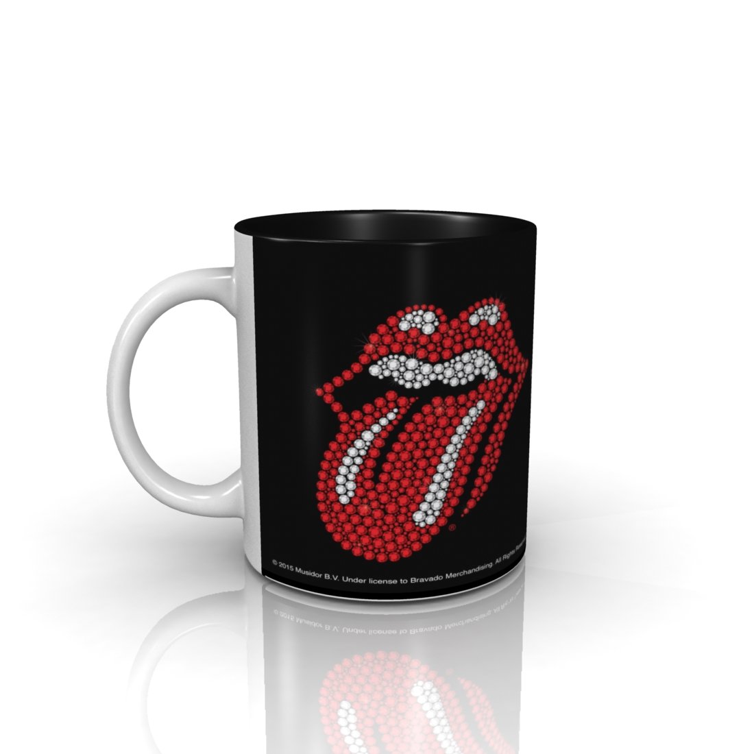 Artangle Bravado Rolling Stones Glitter Tongue Ceramic Coffee Mug Multipurpose Mug