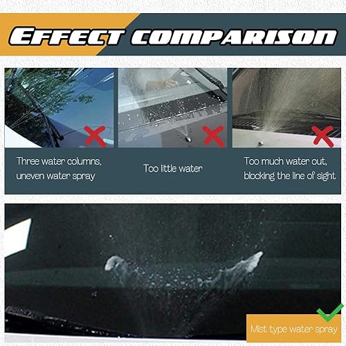 Miniatura 4 de Kit de boquillas para limpiaparabrisas  Manguera universal de líquido para lavadora de 66ft y chorro de limpiaparabrisas delantero con conector