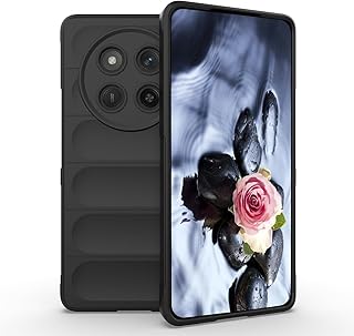 جراب من غوريلا لهاتف Honor Magic 7 Lite 5G/ Honor X9c، جراب ممتص للصدمات من السيليكون السائل TPU فائق المقاومة للصدمات، غطاء مبطن ناعم للغاية ومضاد للخدش، أسود