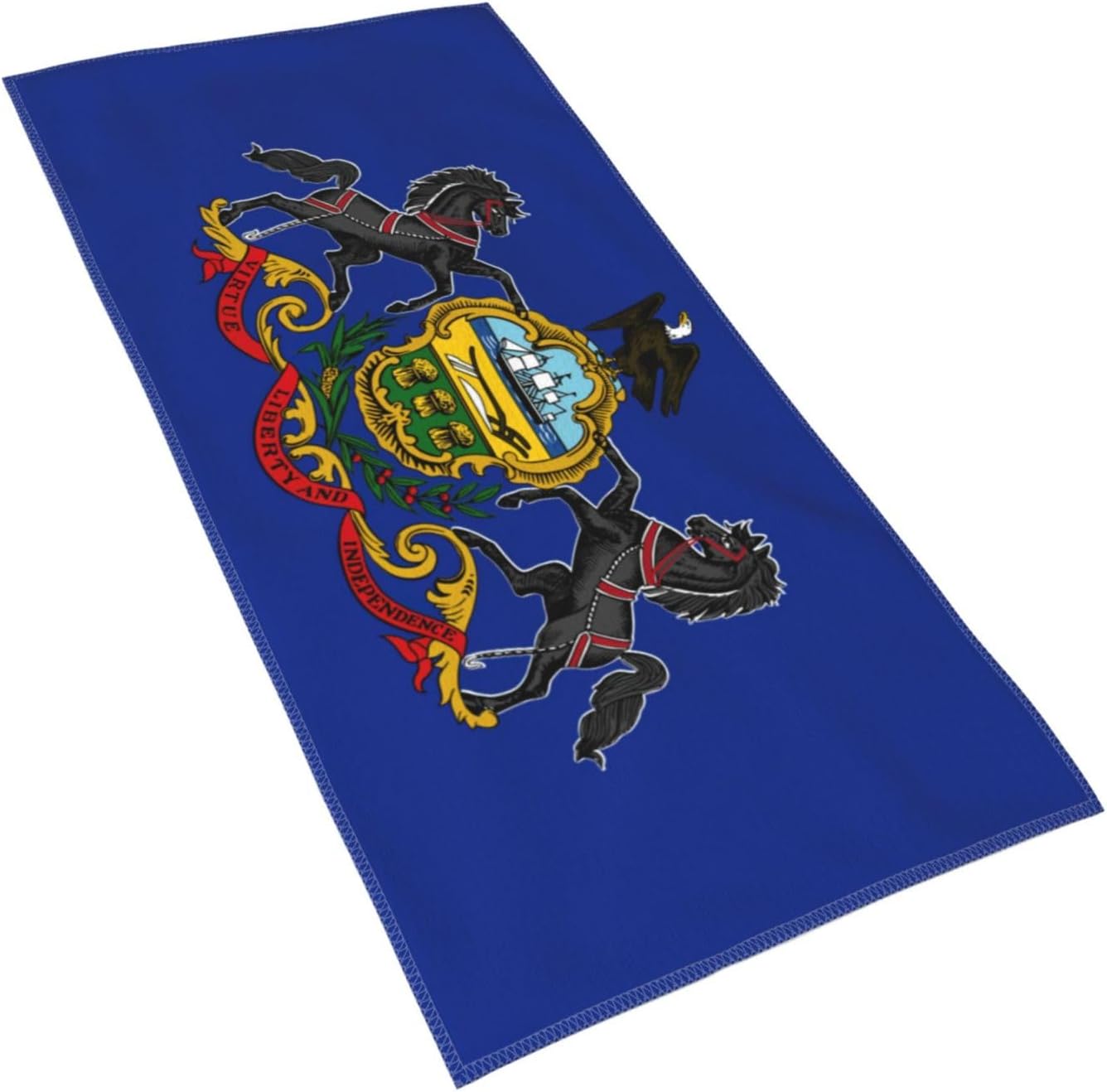 Pennsylvania State Flag Print Hand Towels for Kitchen, Decorative Bathroom Towels Decor Farmhouse Cute for Men Women Gifts