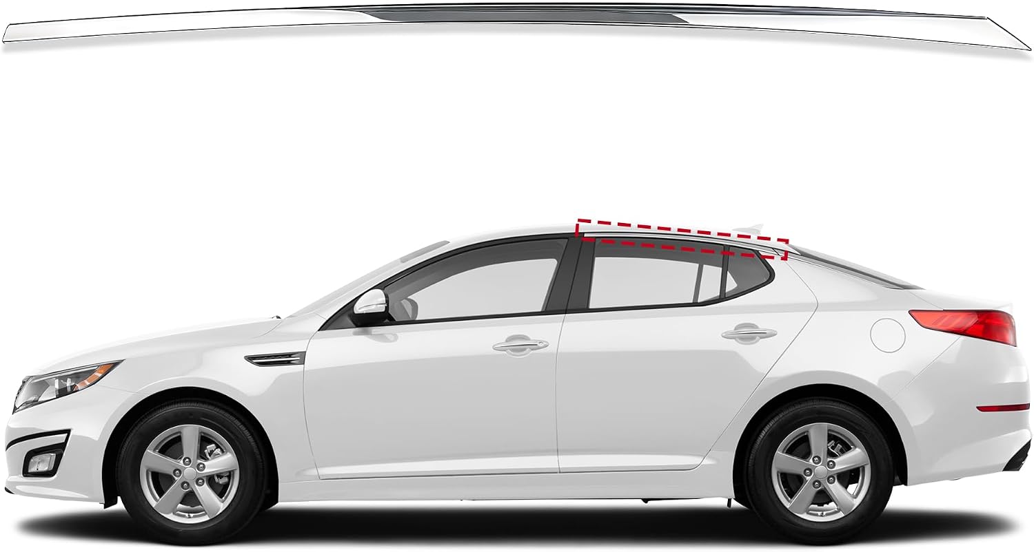 Rear Left Door Frame Molding Trim Compatible with 11-15 Optima