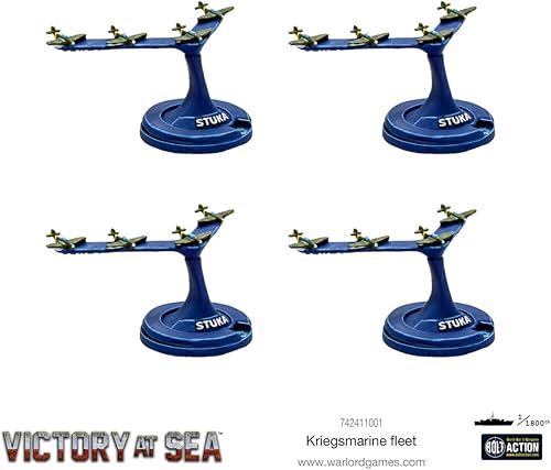 Miniatura 7 de Warlord Victory at Sea - Flota alemana Kriegsmarine para victoria en el mar, acorazado de mesa de la Segunda Guerra Mundial, kit de plástico modelo