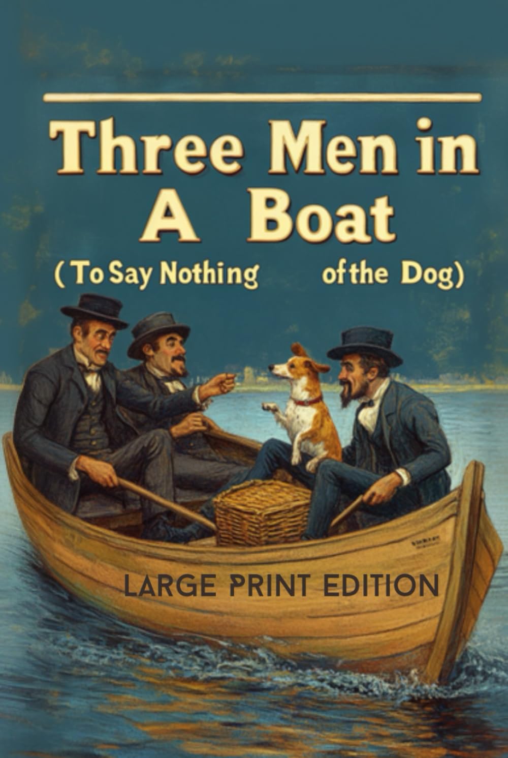 Three Men in a Boat (To Say Nothing of the Dog) _Large Print Edition: A Classic British Comedy Adventure – Hilarious Travel Mishaps, Quirky Characters, and Timeless Humor on the River Thames