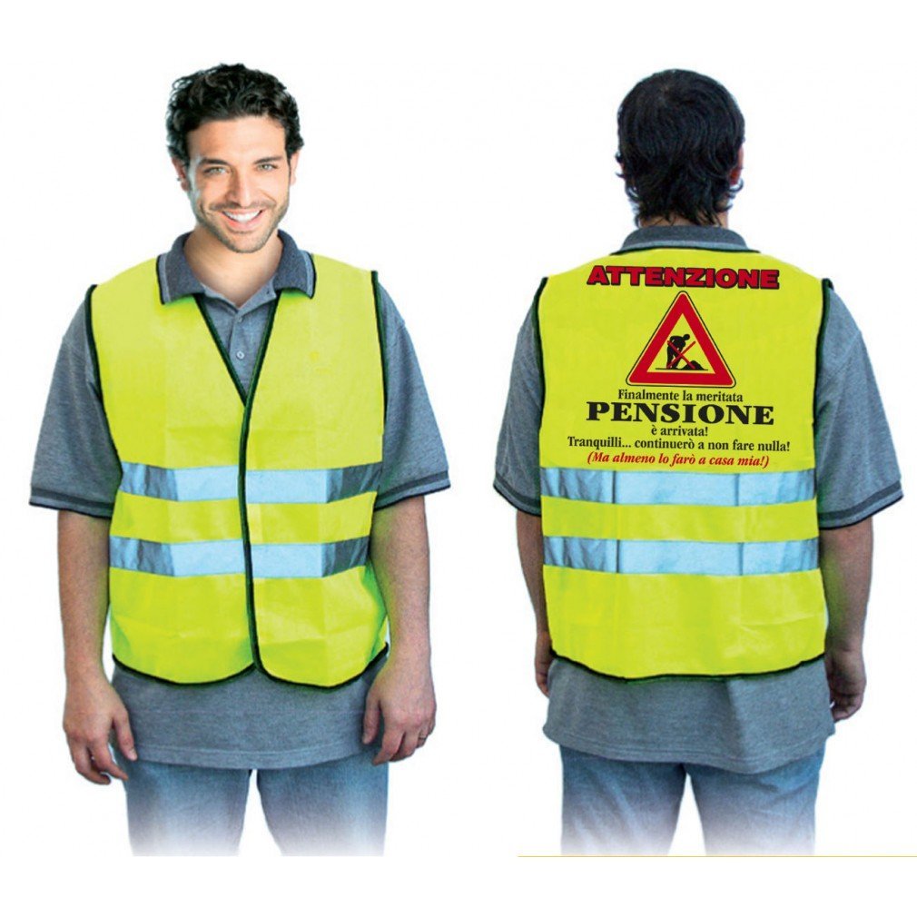Bombo Gilet regalo per la Pensione