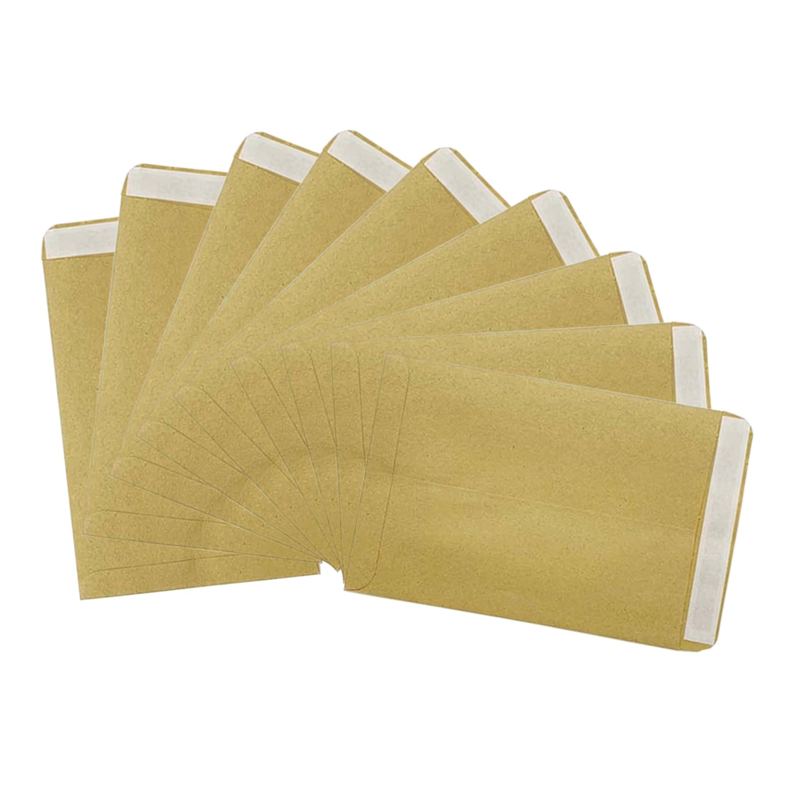 Small Brown Envelopes, 100 Pcs Self-Adhesive Small Brown Paper Bags