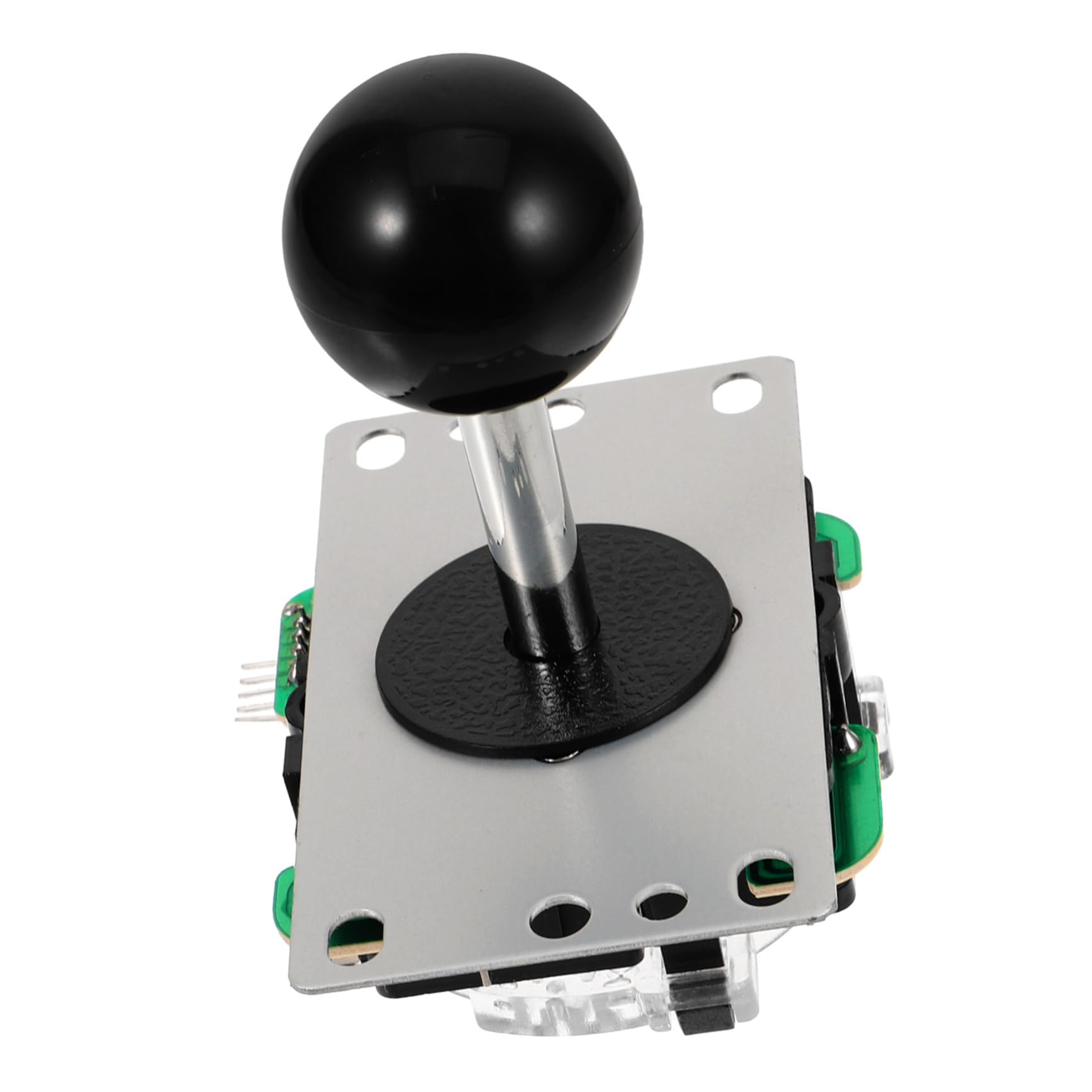 Yardwe Joystick per Console di Gioco Arcade Joystick Circuito 5p Joystick per Console di Gioco Senza Joystick Luminoso (Nero) Sostituzione Joystick Ricambio Joystick per Console ABS