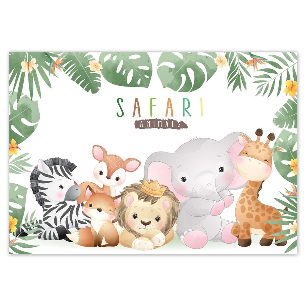 Papier peint intissé safari lavable et panoramique grand format