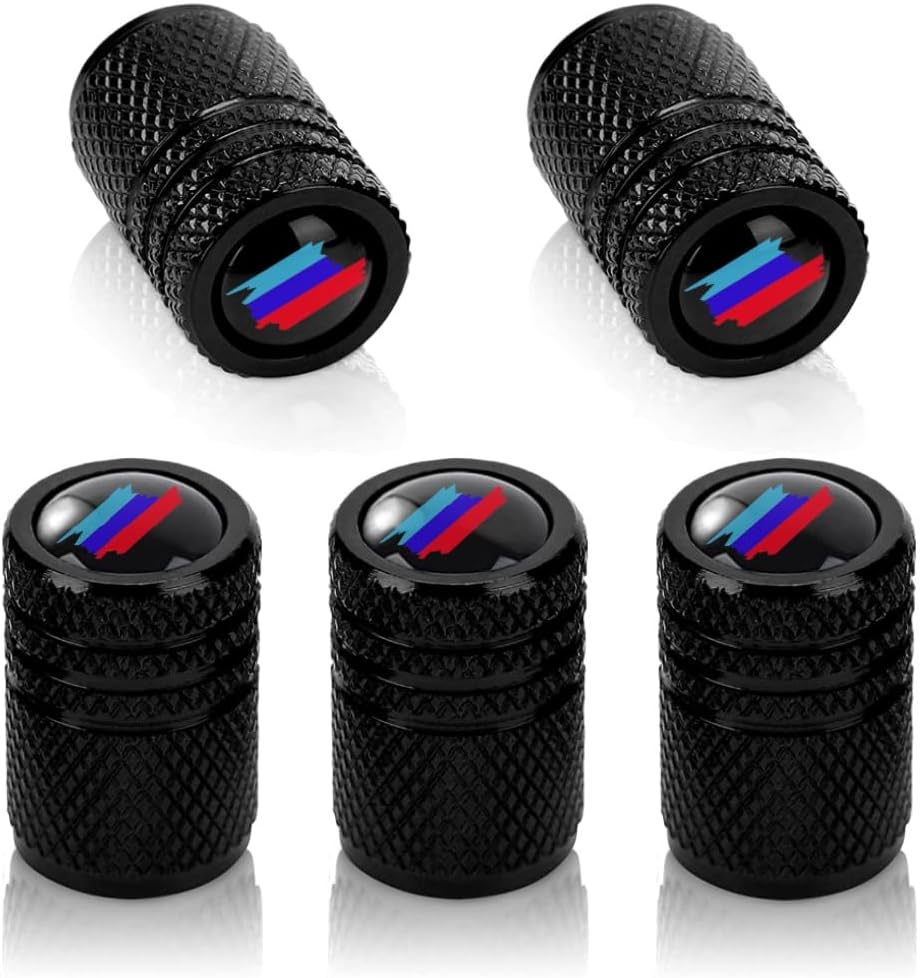 Amazon.com: BMW Genuine M Logo Wheel Tire Valve Stem Cap Set : Automotive