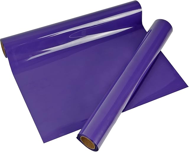 VEGIXO Heat Transfer Vinyl Purple  12inch x 8 Feet Iron on Vinyl Roll for Cricut & Cricut Heat Press,HTV Vinyl is Easy to Cut & Weed, Design Your T-Shirts & Crafts with Cricut Vinyl