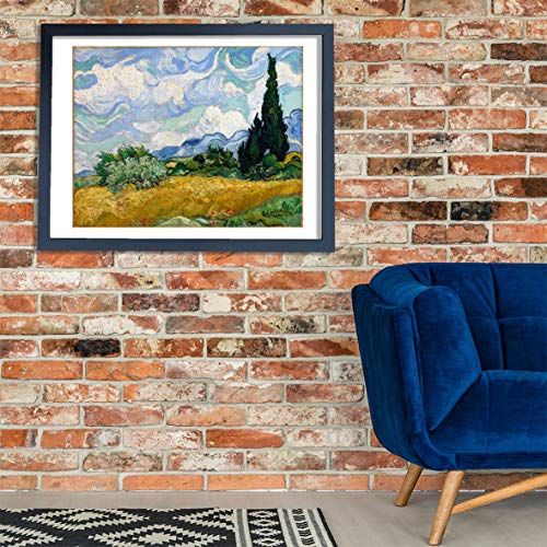 Champ de blé avec cyprès giclée de Van Gogh l'émotion de l'art mat