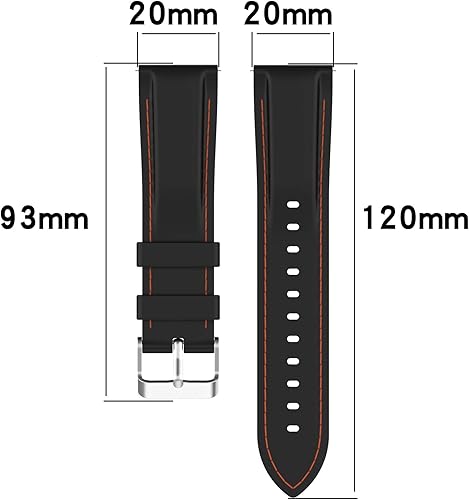 Miniatura 9 de Paquete de 5 correas de reloj para Motorola Moto 360 3 generación 2020Moto Watch 100Moto Watch 70, correas de repuesto compatibles con Motorola Moto