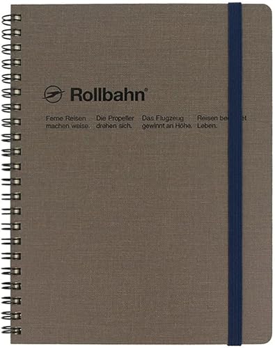 Miniatura 1 de Delfonics Rollbahn Spiral Cap-Martin Notebook: 6-1/2 pulgadas x 8-1/2 pulgadas (Greige) / Cuaderno A5