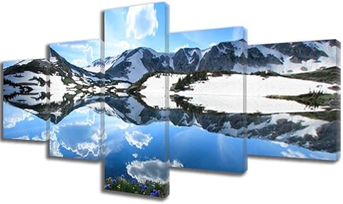 Vista 332 de Paisaje de 5 piezas pintura sobre lienzo