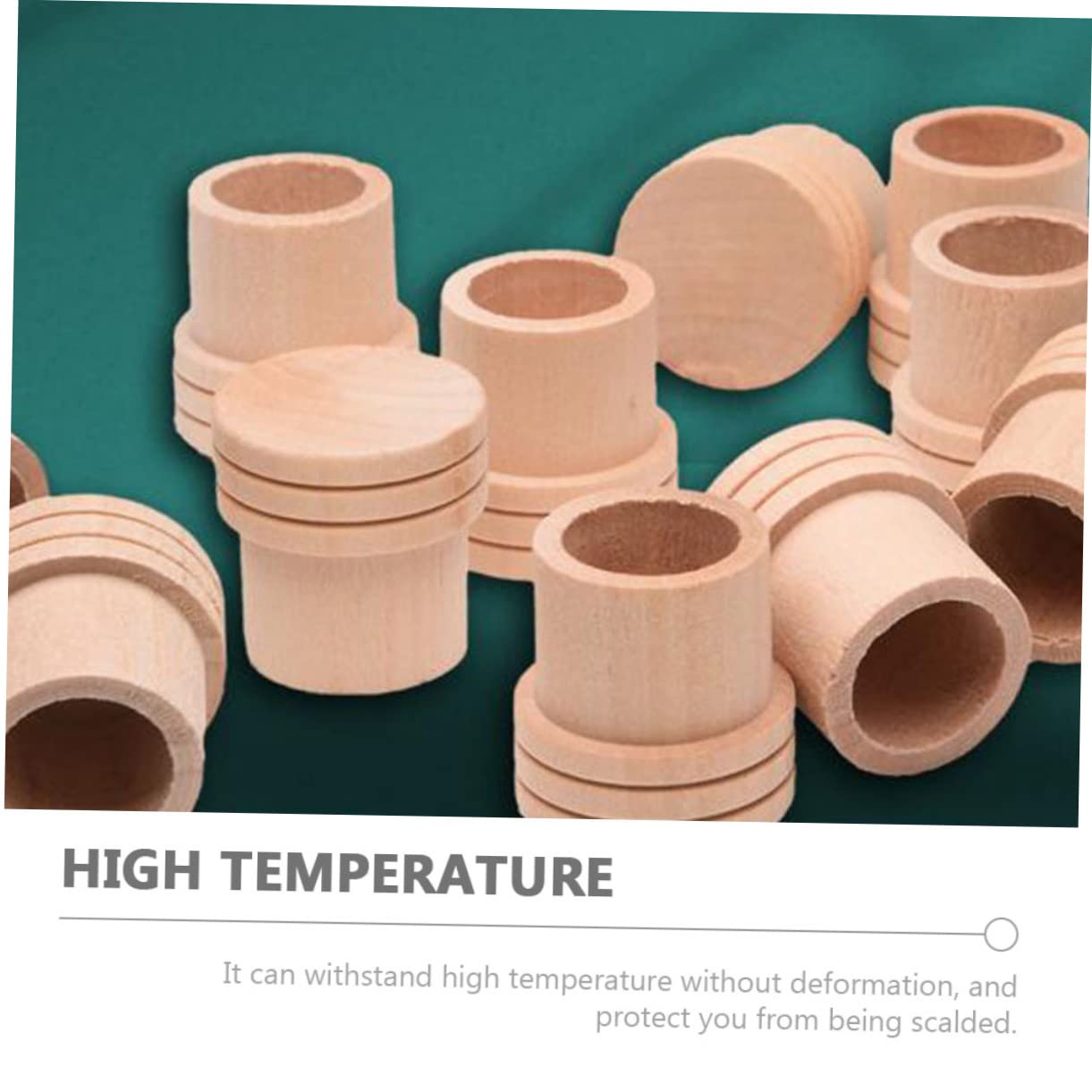 PLAFOPE 40 Pcs Moxa Massage Device Extinguisher Moxa Extinguisher Shop Moxa Extinguisher Massage Roller Wooden Khaki