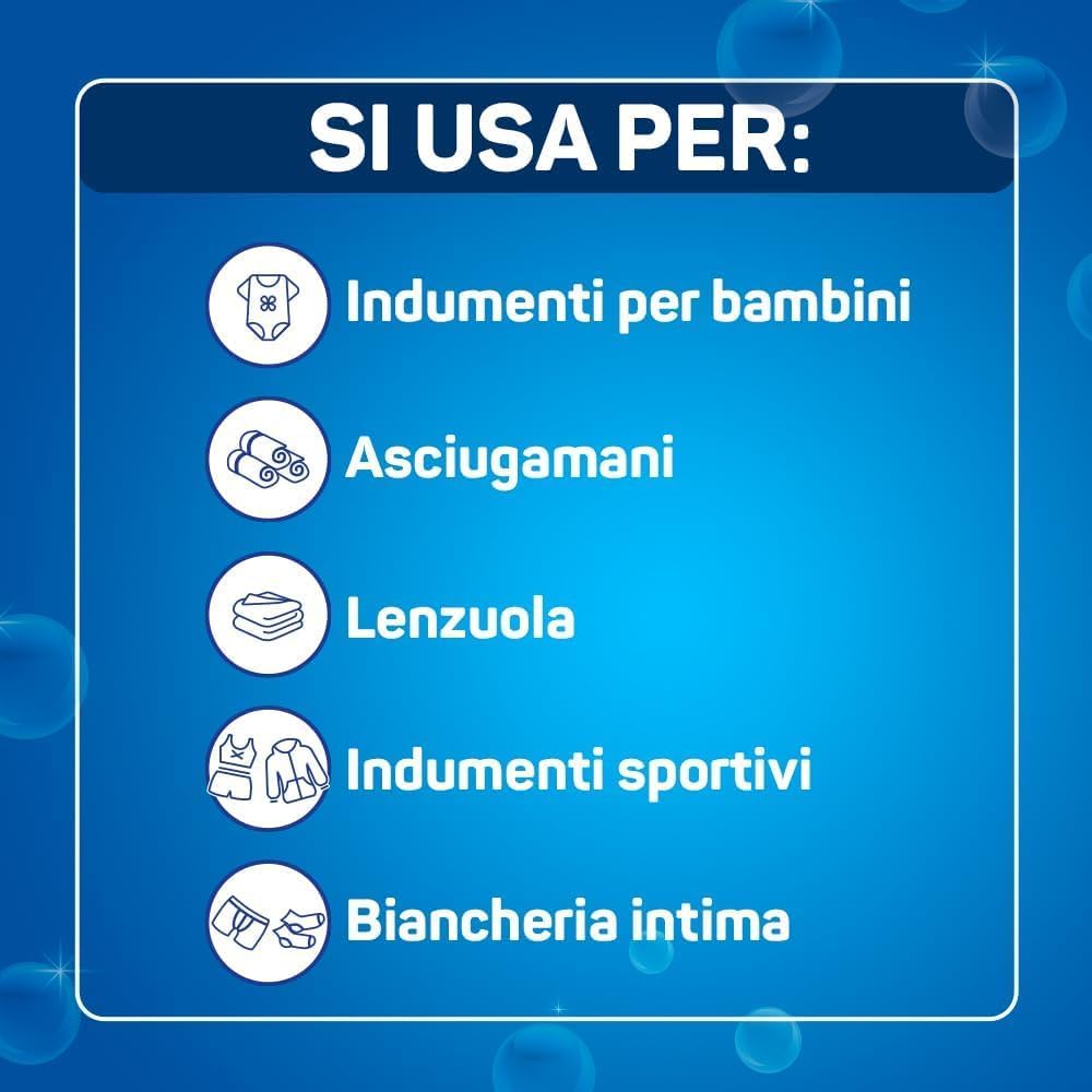 Napisan Additivo Lavatrice Igienizzante Extra Protection in Polvere 500gr, 6 Confezioni da 500gr di Additivo in Polvere Lavatrice