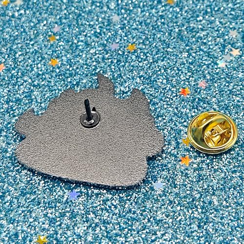 Image of Let It Burn! Angry Cat Enamel Pin - Animal World Series | Premium Enamel Pin - Statement Lapel Pin - Plated Badge for Clothing, Bags, Hats, Jackets, and Lanyards