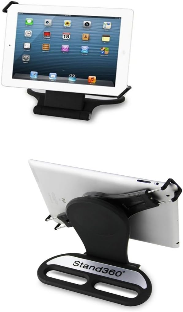 Glovion Universal Stand Holder 360 Swivel Rotating Tablet Stand Adjustable Mount Holder Fit for 7 "-10" Device - Black