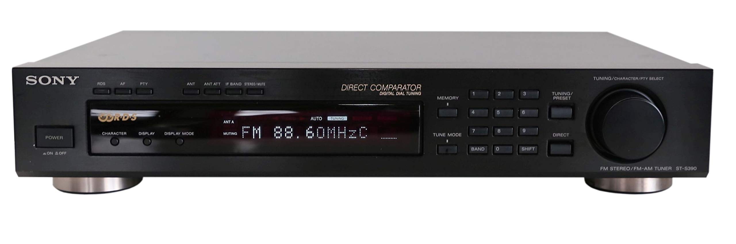 Sony ST-S 390 Stereo RDS Tuner in schwarz
