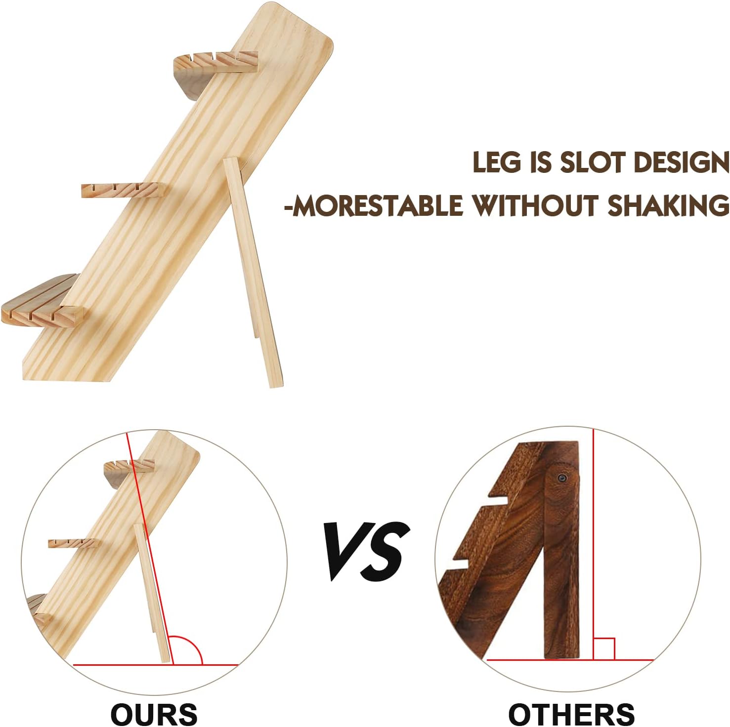 Wooden Display Stand, Tiered Cupcake Stand, 3 Tier Display Stand Riser image 4