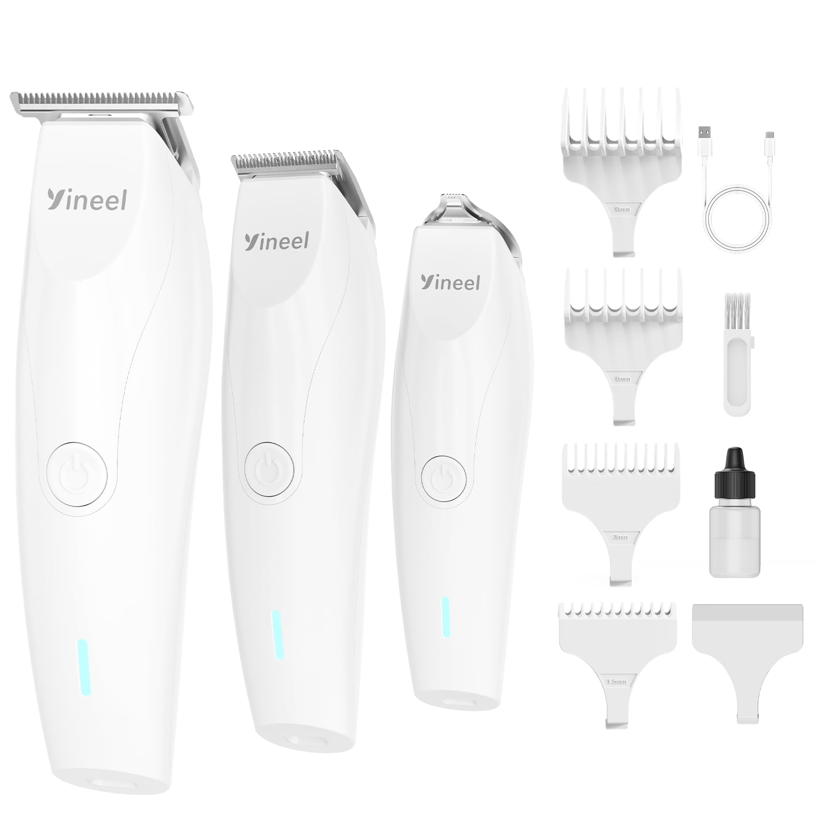 【40%OFF】【1,247円】 Yineel Type-C充電式 4種類ガイドコーム コードレス 電動バリカン