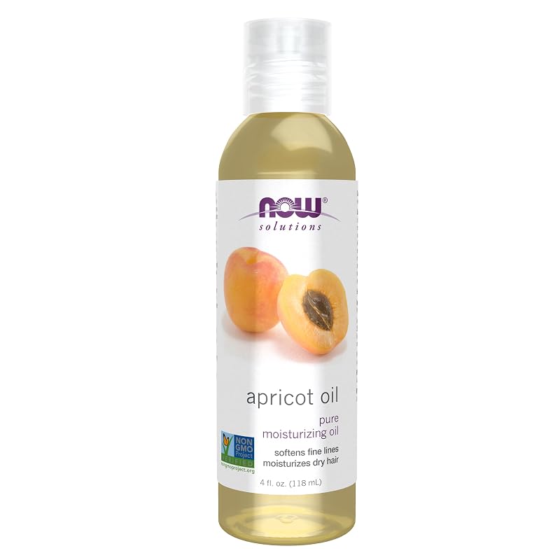 Óleo de caroço de damasco NOW Solutions para cabelo e corpo, 120 mL