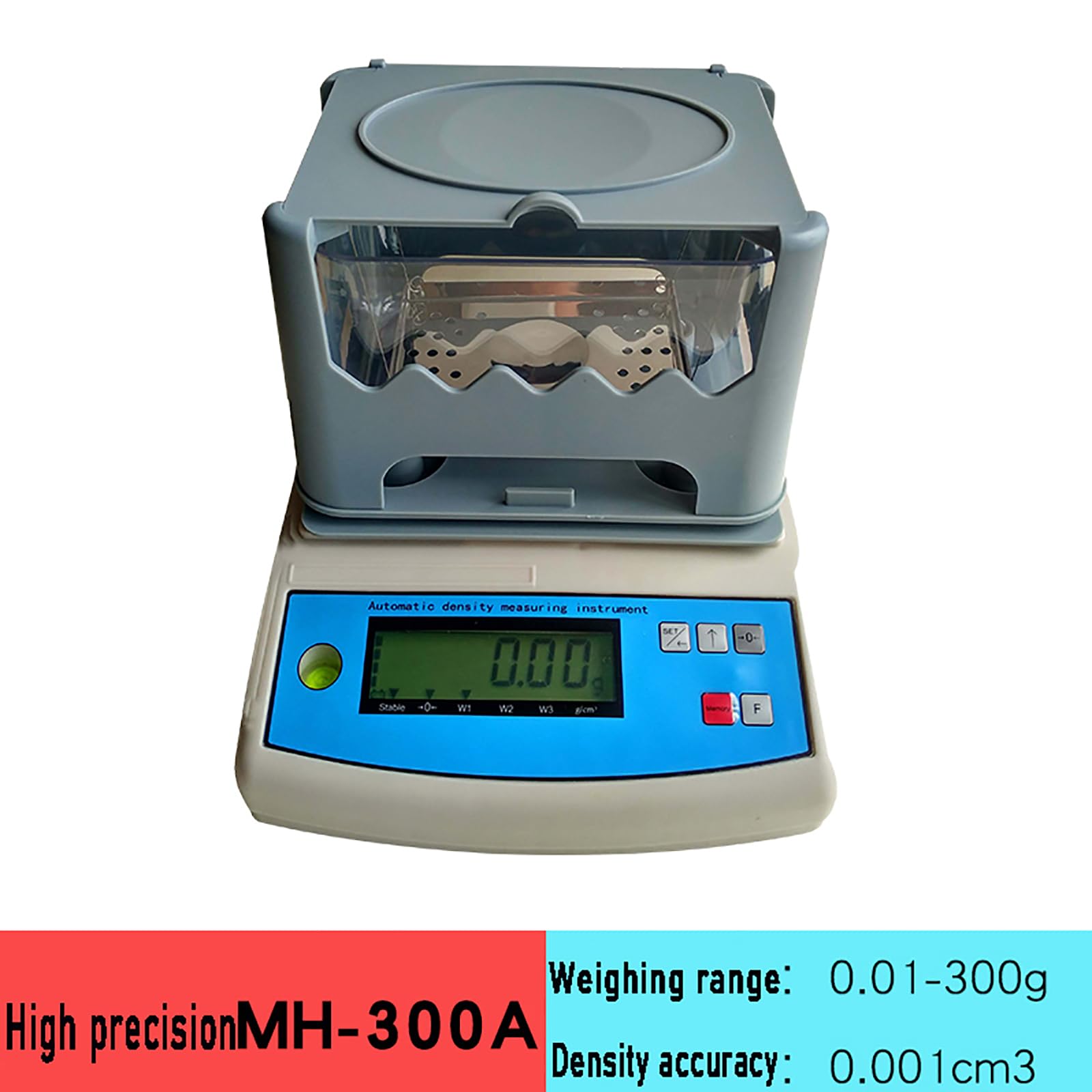 MObyat Densímetro Electrónico De Sólidos, Comprobador Digital De Pureza De Oro con Compensación De Temperatura, Medición Precisa De con Línea De Nivel De Agua, para La Industria Joyera Y Bancos.