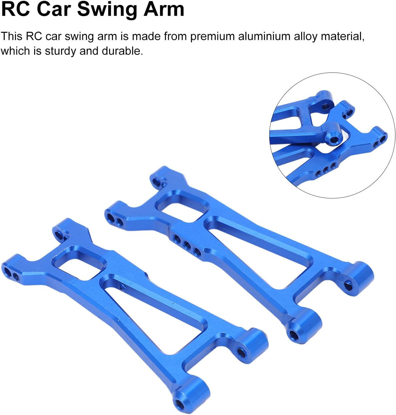 Drfeify RC Car Swing Arm, Aluminium Alloy High Hardness RC Car Front Rear Swing Arm Fit for 1/16 Remote Control Car for HBX 16889