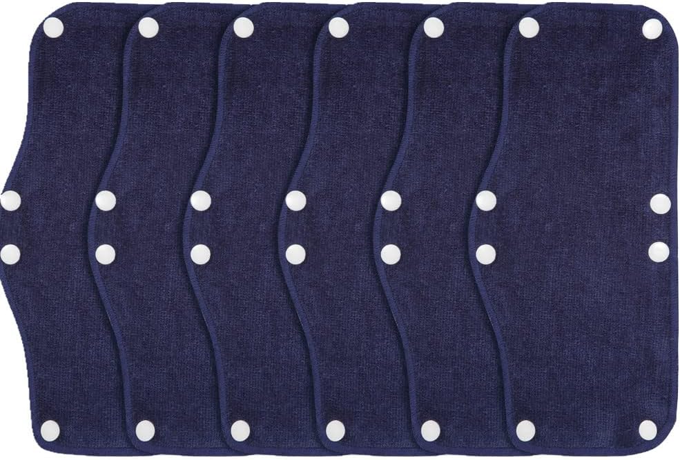 6PCS Hard Hat Sweatband, Hard Hat Liner,Reusable Hardhat sweatbands(Blue)
