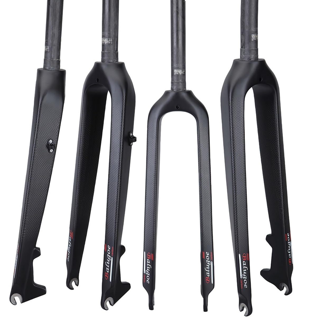 26" 27.5" 29" Fourche Rigide De Vélos De Montagne Fourche De Vélos en Carbone 1-1/8'' Tube Droit Fourche Avant VTT De Frein À Disque Libération Rapide 9 * 100mm QR