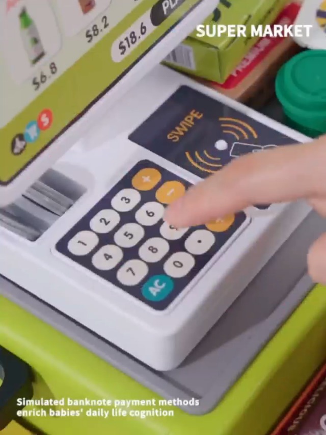 Llegaron las registradoras más divertidas! Con micrófono 🎤, luz, sonidos y accesorios para jugar al supermercado 🛒 ✨ Ideal para juego de roles ✨ Estimula la imaginación ✨ ¡Horas de diversión Llegaron las registradoras más divertidas! Con micrófono 🎤, luz, sonidos y accesorios para jugar al supermercado 🛒 ✨ Ideal para juego de roles ✨ Estimula la imaginación ✨ ¡Horas de diversión
