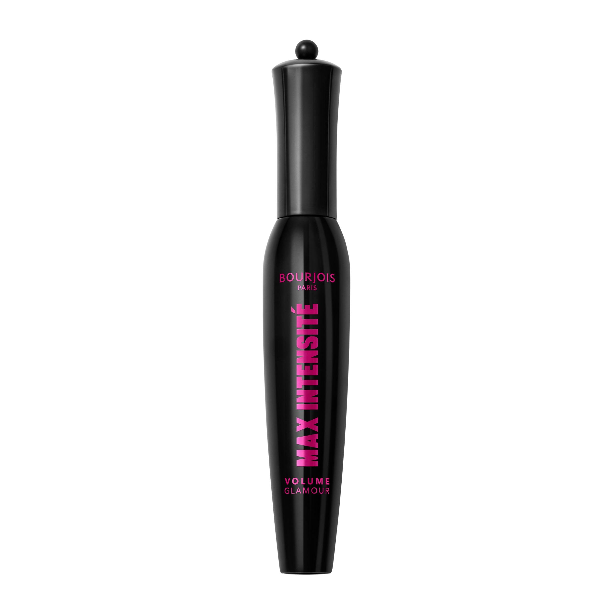 Bourjois Glamour Max Intensywność, 01 czarny, tusz do rzęs, nieograniczona objętość do budowania, maksymalna szczotka klepsydowa do budowy objętości, technologia zmywania plam, wolna od skoku, 12 ml