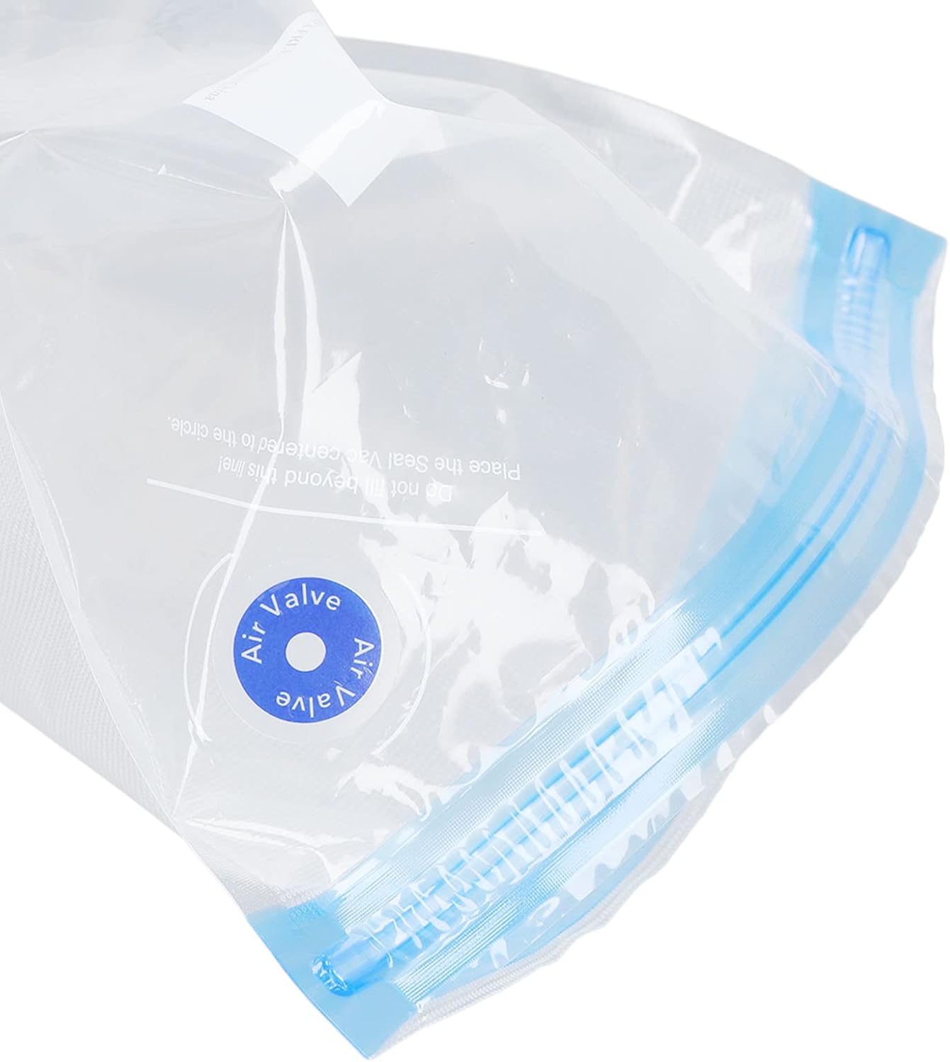 gernie 6 Pcs Vacuum Storage Bags, Clear, A:22*21cm, Transparent, Water Resistant, Zipper Closure, Ideal for Clothing, Food, Other Items image 2