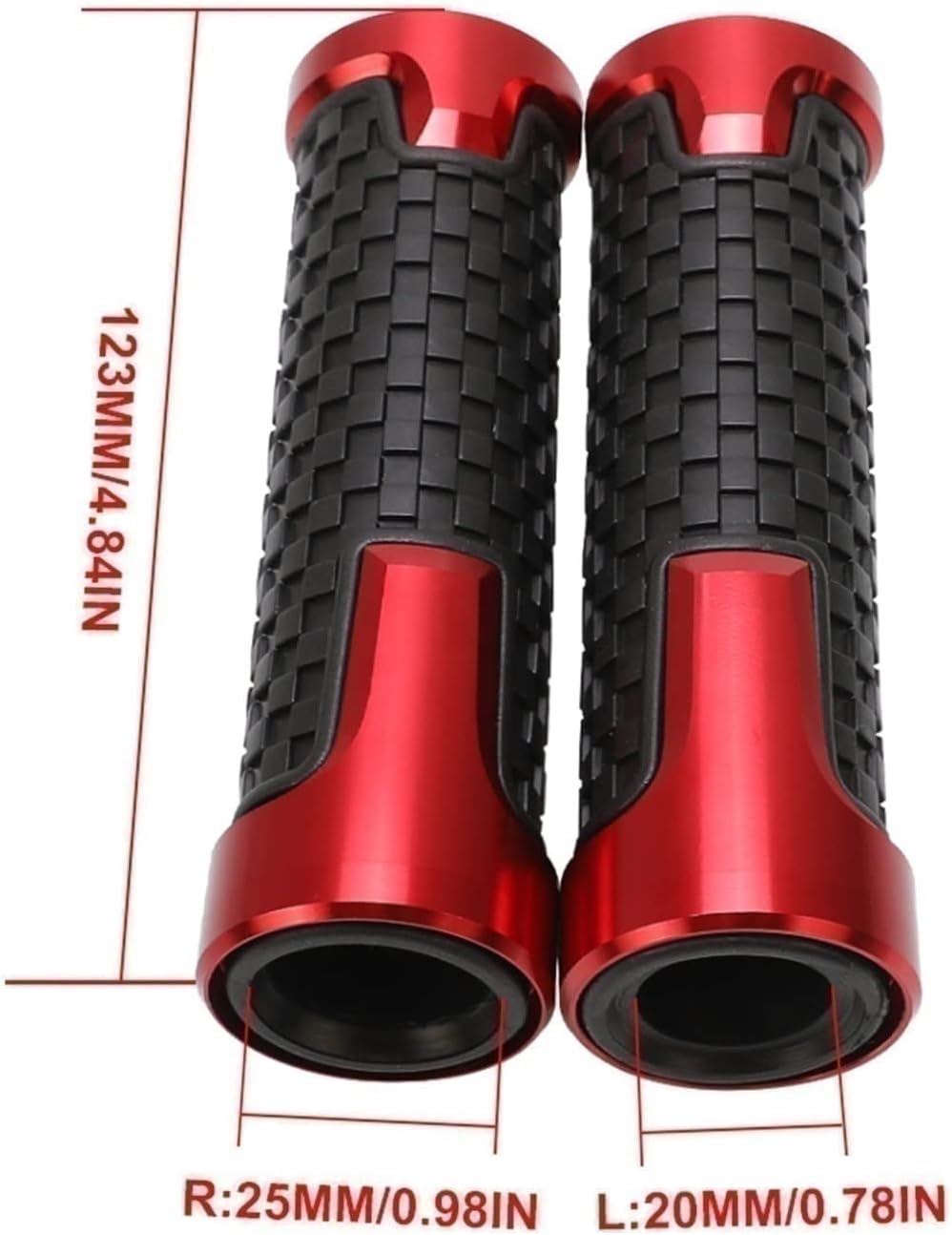 Motorfiets Stuurverhoger Verhogen Stuuradapter Verhogen Blok Voor YAMAHA FZ6 S2 Voor FAZER MT-07 MT-09 MT07 MT09 MT 07 MT 09(Red 28mm