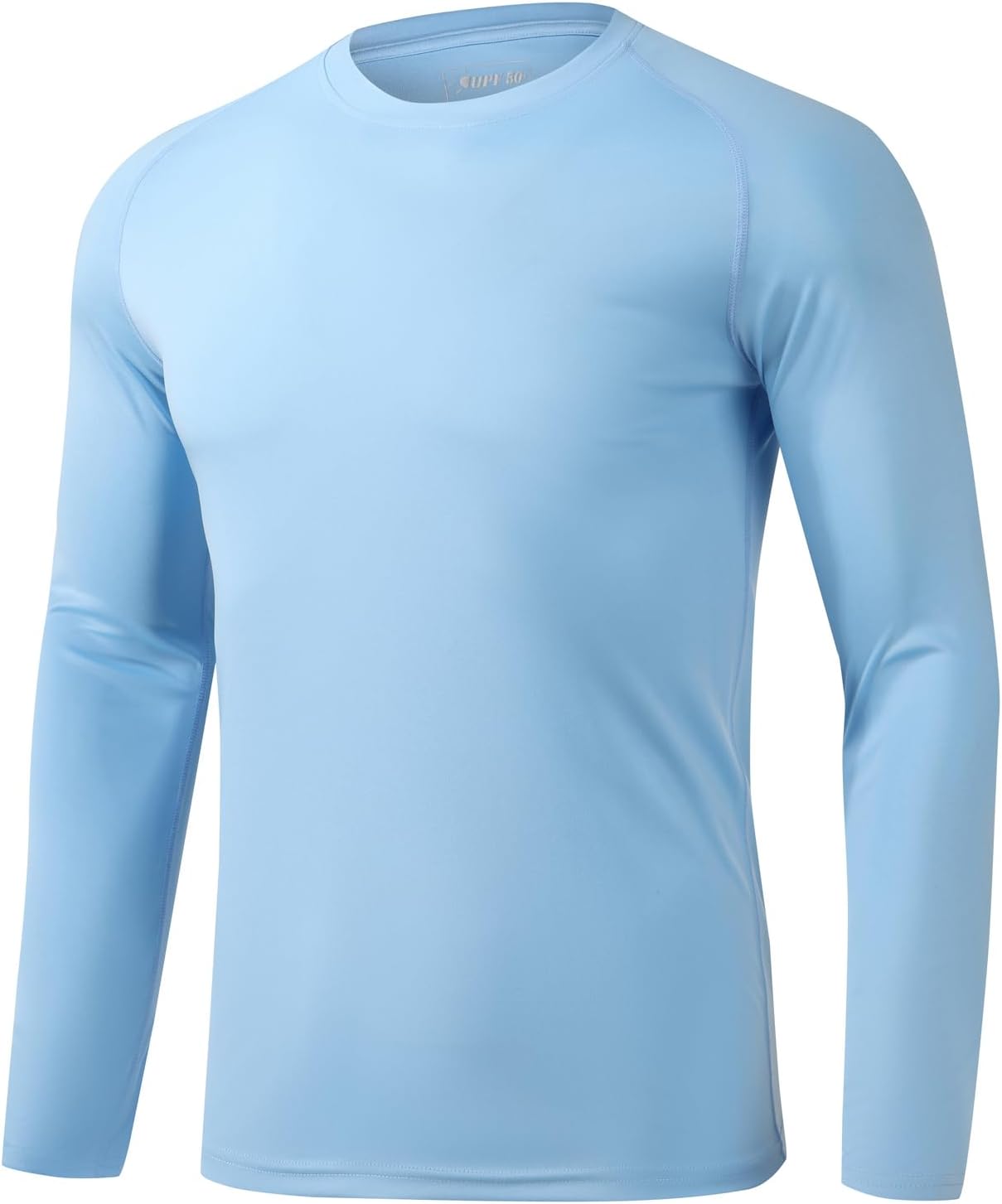 STICKON Mens UPF 50+ Sun Protection Shirts UV SPF Long Sleeve Swim Tee Shirts Lightweight Rash Guard Fishing T-Shirt