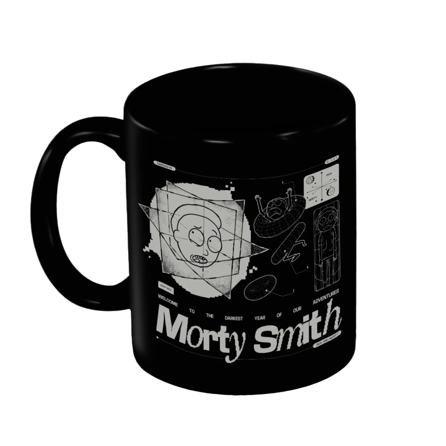 Pyramid International Rick and Morty (The Darkest Year) Black Mug - 10Oz / 315Ml Ceramic Mug - One Size