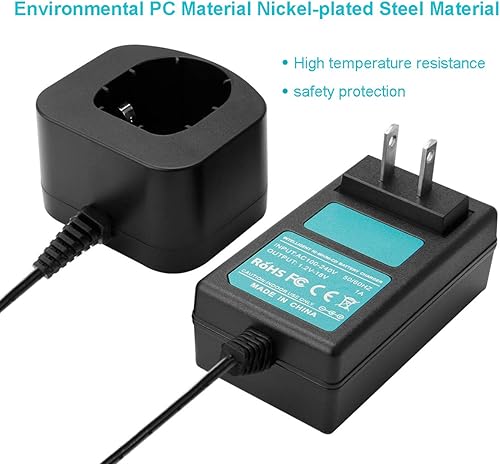 Miniatura 3 de Creabest Cargador Ni-HMNi-CD de 1.2V-18V compatible con batería Ryobi 7.2V 9.6V 12V 14.4V 18V Pod Style (no para batería de iones de litio)