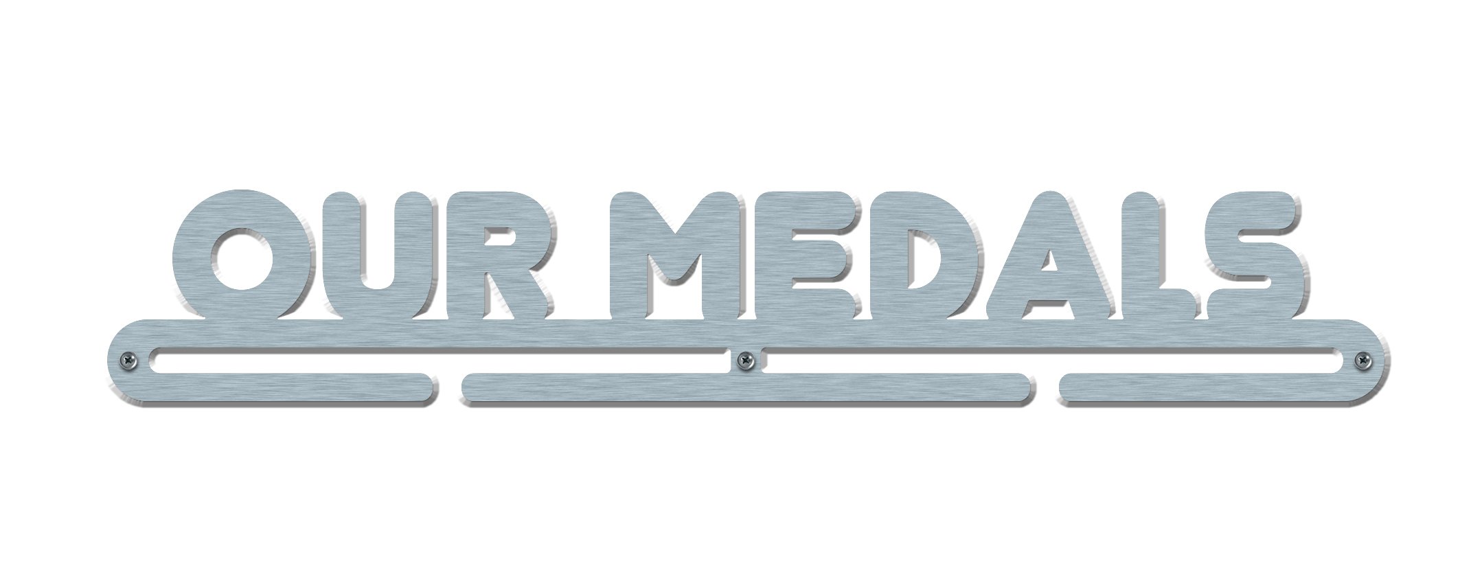 'Grande de Nuestros medallas Medalla Percha Pantalla Soporte de Acero Inoxidable – Fabricado en Gran Bretaña