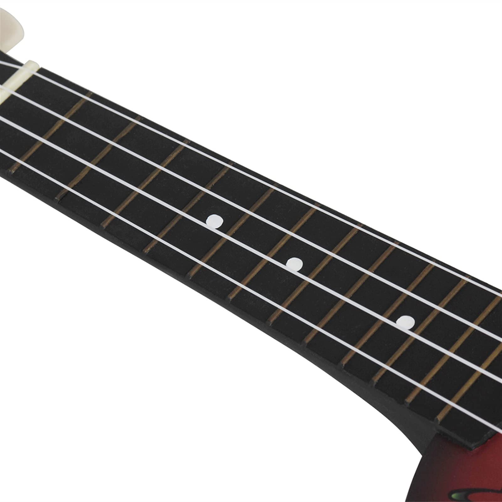 Ukulele koncertowe Początkujący Ukulele 21- calowy Ukulele Hawaiian Skull Guitar Instrument 4 String Basswood Ukulele Sopran (Color : Ukulele)