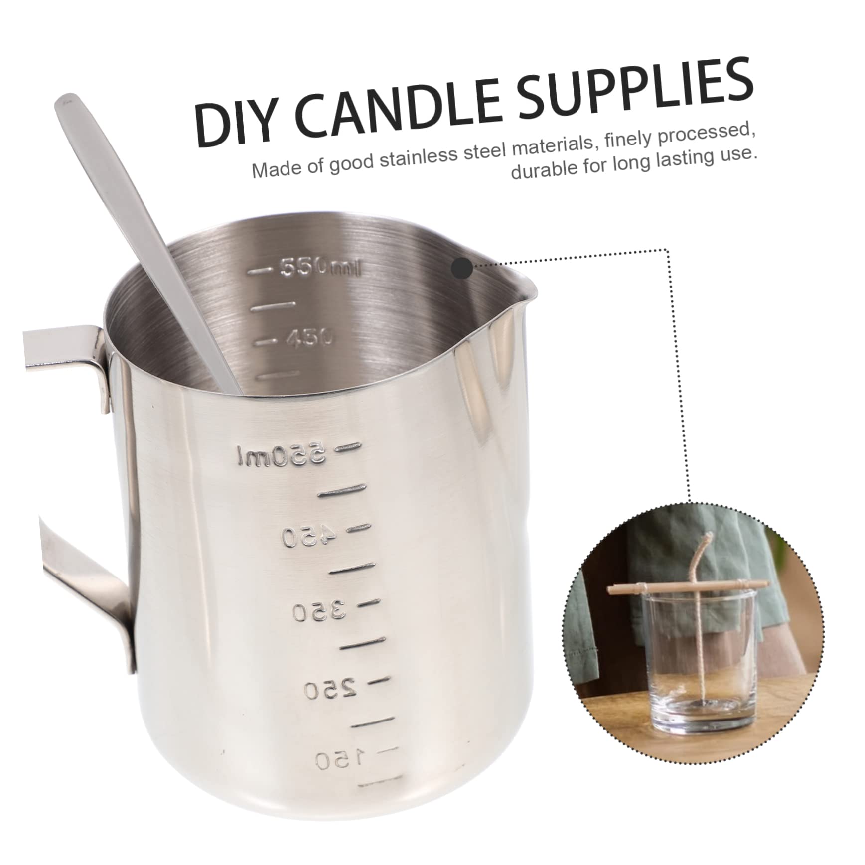 TEMPNAP Kit y Fácil de Usar para Hacer Velas de Acero Inoxidable Accesorios Creativos para Manualidades y Aromaterapia en Casa