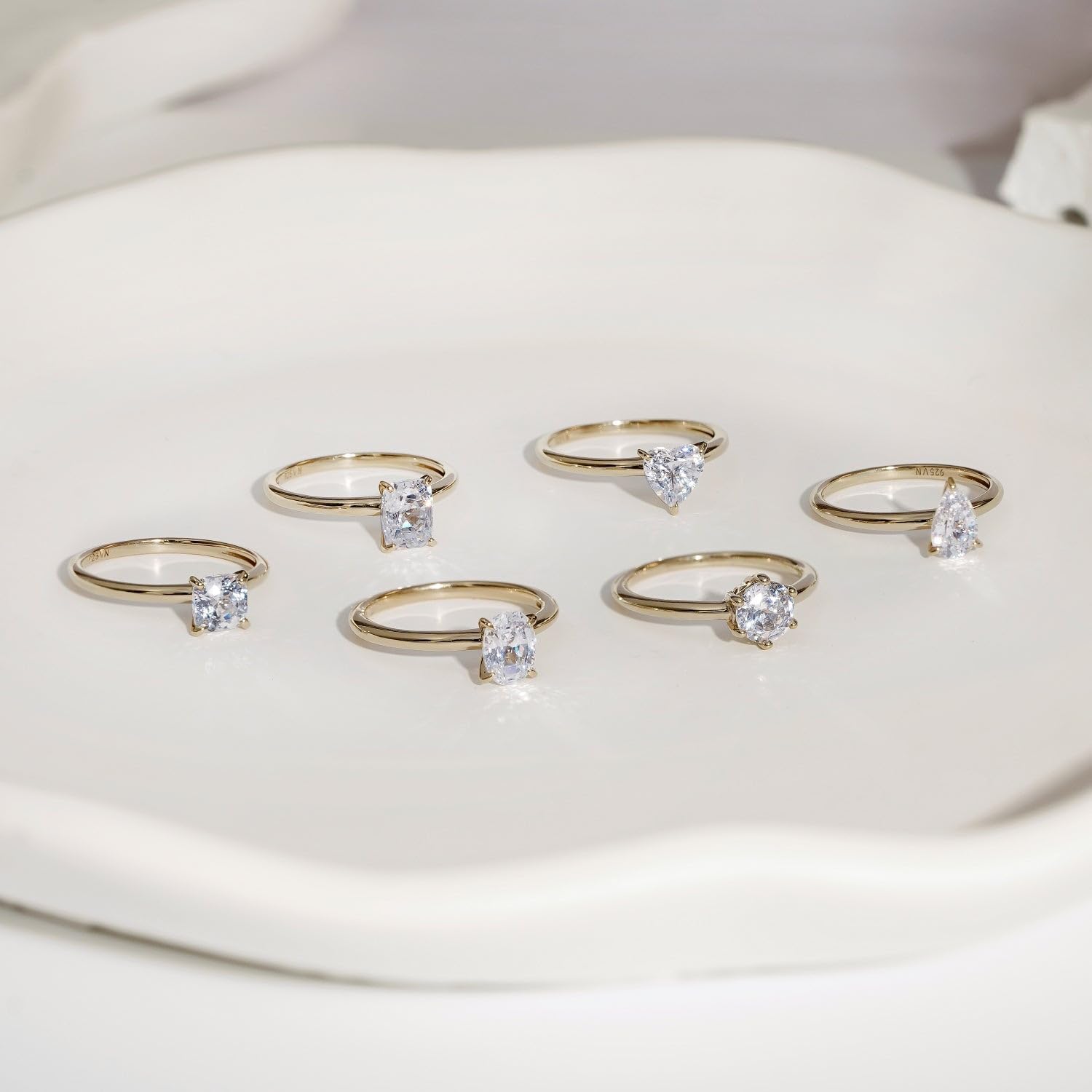 Solid Gold Ring in 14K by Diamonbliss