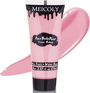 MEICOLY Pintura facial de Halloween rosa clar...