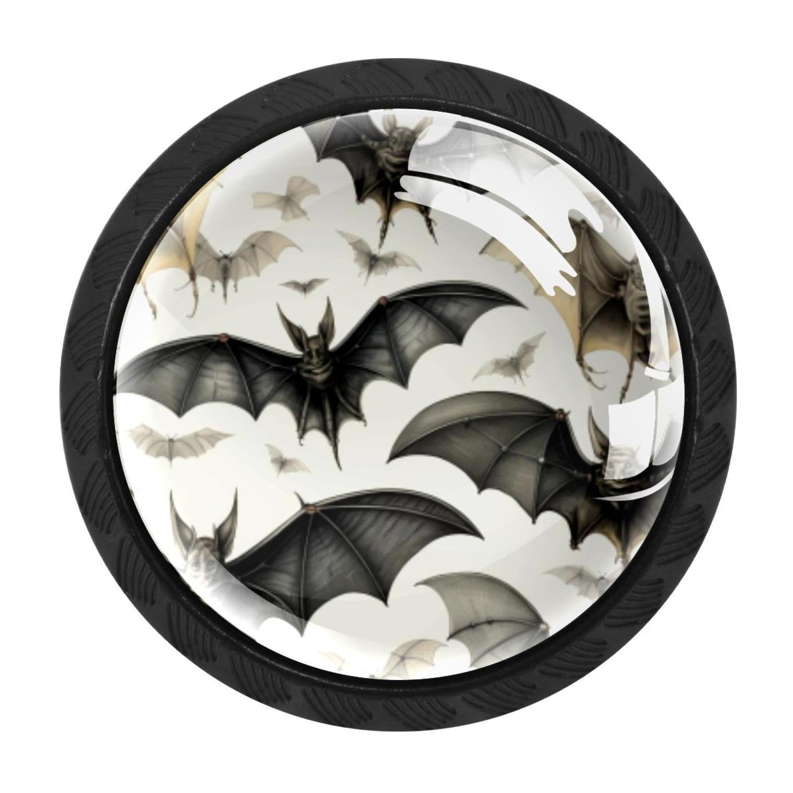 CHENZZZZ 4 Pieces Kitchen Cabinet Knobs Bat Drawer Knobs Dresser Knobs Drawer Pulls Door Knobs Dresser Drawer Handles Knobs for Dresser Drawers