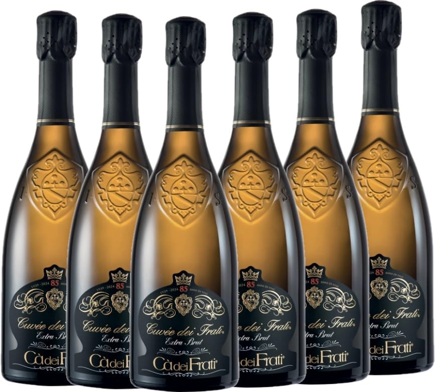 Ca' dei Frati Klassische Methode Sekt Brut Cuvée dei Frati - 6 FLASCHEN x 750 ml -